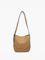 Poppy Paneled Crossbody/Shoulder Bag: Tan