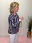 Prep School Striped Long Sleeve Top 110 Tops - Ella Chic BoutiqueButtermelon