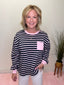 Prep School Striped Long Sleeve Top
