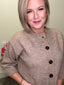Present This Half Sleeve Cardigan in Taupe 130 Sweaters - Ella Chic Boutique