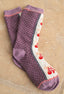 Purple Cherry Socks
