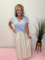 Ready For it Column Skirt in Light Blue Petal Parade 180 Shorts & Skirts- Ella Chic BoutiqueMikarose