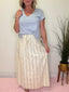 Ready For it Column Skirt in Light Blue Petal Parade 180 Shorts & Skirts- Ella Chic BoutiqueMikarose