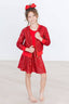 Red Sequin Twirl Skort 240 Kids Clothing - Ella Chic Boutique