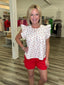 Red Tie Side Detail Shorts 180 Shorts & Skirts- Ella Chic BoutiqueButtermelon