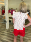 Red Tie Side Detail Shorts 180 Shorts & Skirts- Ella Chic BoutiqueButtermelon