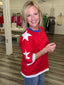 Red White and Blue Star Patch 4th of July T-Shirt Top 110 Tops- Ella Chic BoutiqueAnniewear