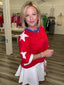 Red White and Blue Star Patch 4th of July T-Shirt Top 110 Tops- Ella Chic BoutiqueAnniewear