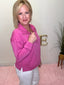 Regan Cloud Soft Half Zip Hot Pink Pullover Sweatshirt 110 Tops - Ella Chic BoutiqueMary Square