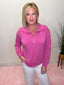 Regan Cloud Soft Half Zip Hot Pink Pullover Sweatshirt 110 Tops - Ella Chic BoutiqueMary Square