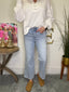 Reverent High Rise Crop Slim Wide Leg Jeans 160 jeans - Ella Chic Boutique