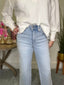 Reverent High Rise Crop Slim Wide Leg Jeans 160 jeans - Ella Chic Boutique