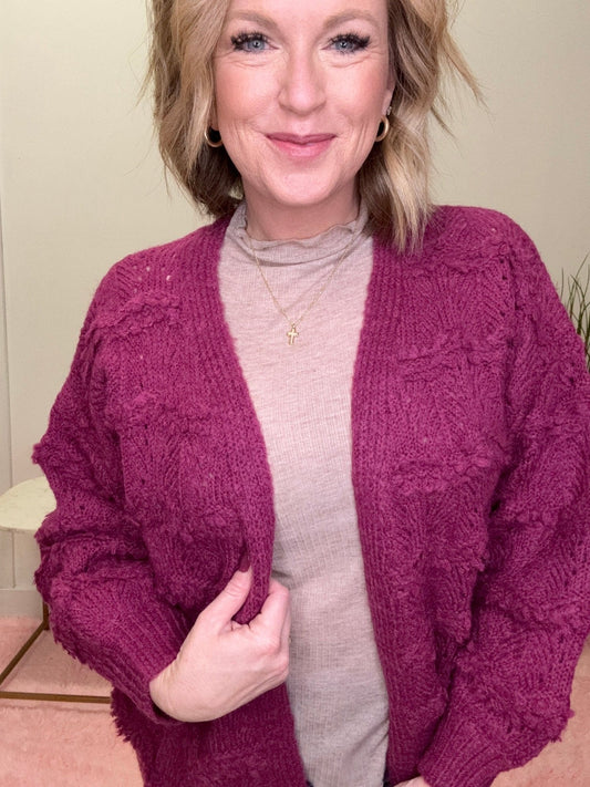 Ribbed Long Sleeve Top with Lettuce Trim and Mock Neck 110 Tops - Ella Chic Boutique