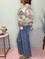 Risen Tummy Control Mid Rise Cropped Wide Leg Jean 160 jeans - Ella Chic Boutique