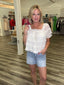 Romantic Bubble Sleeve Ruffle Lace Top 110 Tops- Ella Chic BoutiqueSo Me