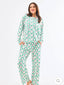 Rosy Wreaths Christmas Pajamas 230 Gifts - Ella Chic Boutique