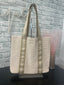 Ruby Raffia Tote Bag Accessories - Ella Chic Boutique Pretty Simple Tan Beige Ivory Black Summer Spring Beach Bag