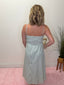 Sage Green Pinstriped Fit & Flare Midi Dress 150 Dresses & Jumpsuits - Ella Chic BoutiqueHYFVE