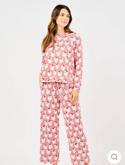 Santa Baby Red Stripe Christmas Pajamas 230 Gifts - Ella Chic Boutique