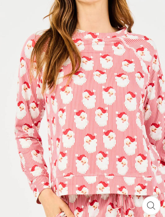Santa Baby Red Stripe Christmas Pajamas 230 Gifts - Ella Chic Boutique
