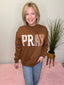 Say A Little Prayer Patchwork Sweatshirt in Camel 130 Sweaters- Ella Chic BoutiqueKori America