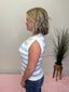 See the Stripes Knit Tank Top in Bluebell 110 Tops- Ella Chic BoutiqueMikarose