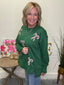 Sequin Candy Cane Green Top 110 Tops - Ella Chic Boutique