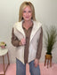 Sherpa Fleece Hooded Vest in Winter White 140 Jackets - Ella Chic Boutique
