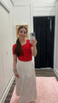 Short Sleeve Scoop Tee in Racing Red 110 Tops - Ella Chic BoutiqueMikarose