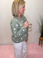 Simply Sage Polka Dot Cardigan Sweater 130 Sweaters - Ella Chic BoutiqueLe Lis