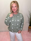 Simply Sage Polka Dot Cardigan Sweater 130 Sweaters - Ella Chic BoutiqueLe Lis