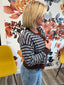 Soft Spot Chocolate Striped Button Cardigan 130 Sweaters- Ella Chic BoutiqueThe Workshop Studio