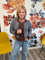 Soft Spot Chocolate Striped Button Cardigan 130 Sweaters- Ella Chic BoutiqueThe Workshop Studio