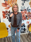 Soft Spot Chocolate Striped Button Cardigan 130 Sweaters- Ella Chic BoutiqueThe Workshop Studio