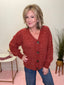 Soft Touch Chenille Cable Knit Button Front Cardigan Sweater 130 Sweaters - Ella Chic Boutique