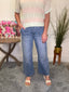 Solicitous High Rise Utility Crop Wide Jeans