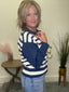 Solid and Stripes Collar Sweater 130 Sweaters - Ella Chic Boutique