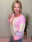 Spring is Colorful Henley Sweatshirt Pullover Top 110 Tops - Ella Chic BoutiqueHem and Thread