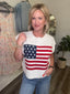 Stars and Stripes American Flag Sweater Top 110 Tops - Ella Chic BoutiqueSo Me