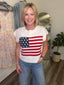 Stars and Stripes American Flag Sweater Top