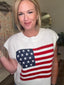 Stars and Stripes American Flag Sweater Top