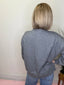 Starting Now Button Up Sweatshirt in Gray 110 Tops- Ella Chic BoutiqueLovLov