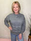 Starting Now Button Up Sweatshirt in Gray 110 Tops- Ella Chic BoutiqueLovLov