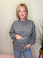 Starting Now Button Up Sweatshirt in Gray 110 Tops- Ella Chic BoutiqueLovLov