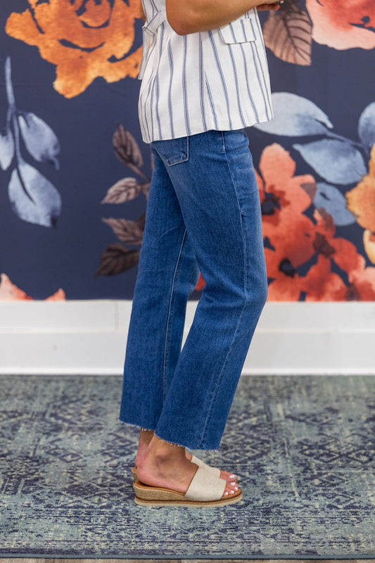 Straighten Up Tummy Control High Rise Ankle Jeans