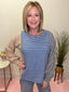Striped Color Block Soft Knit Top