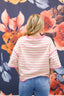 Striped Oversized Relaxed Top in Cream and Pink 110 Tops - Ella Chic BoutiqueSewn and Seen