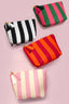 Striped Tassel Makeup Pouch Bag in Green/Pink 230 Gifts- Ella Chic BoutiqueJOSSLYN by wall to wall