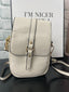 Summer Dual Compartment Crossbody Bag in Ivory