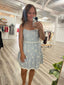 Sunny Stroll Embroidery Pinstripe Mini Dress 150 Dresses & Jumpsuits- Ella Chic BoutiqueILLA ILLA